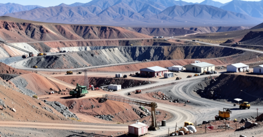 faena minera en el norte de chile